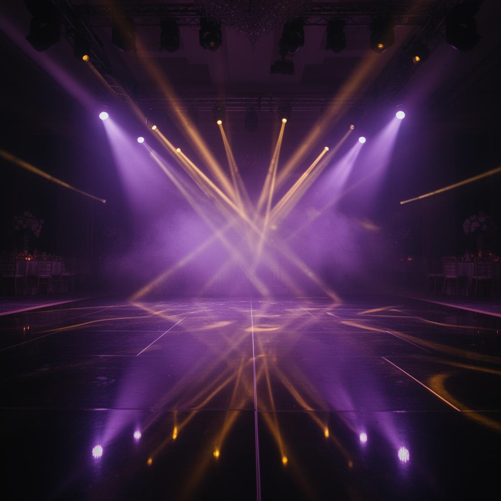 Intelligent moving-head beams over a luxury dance floor