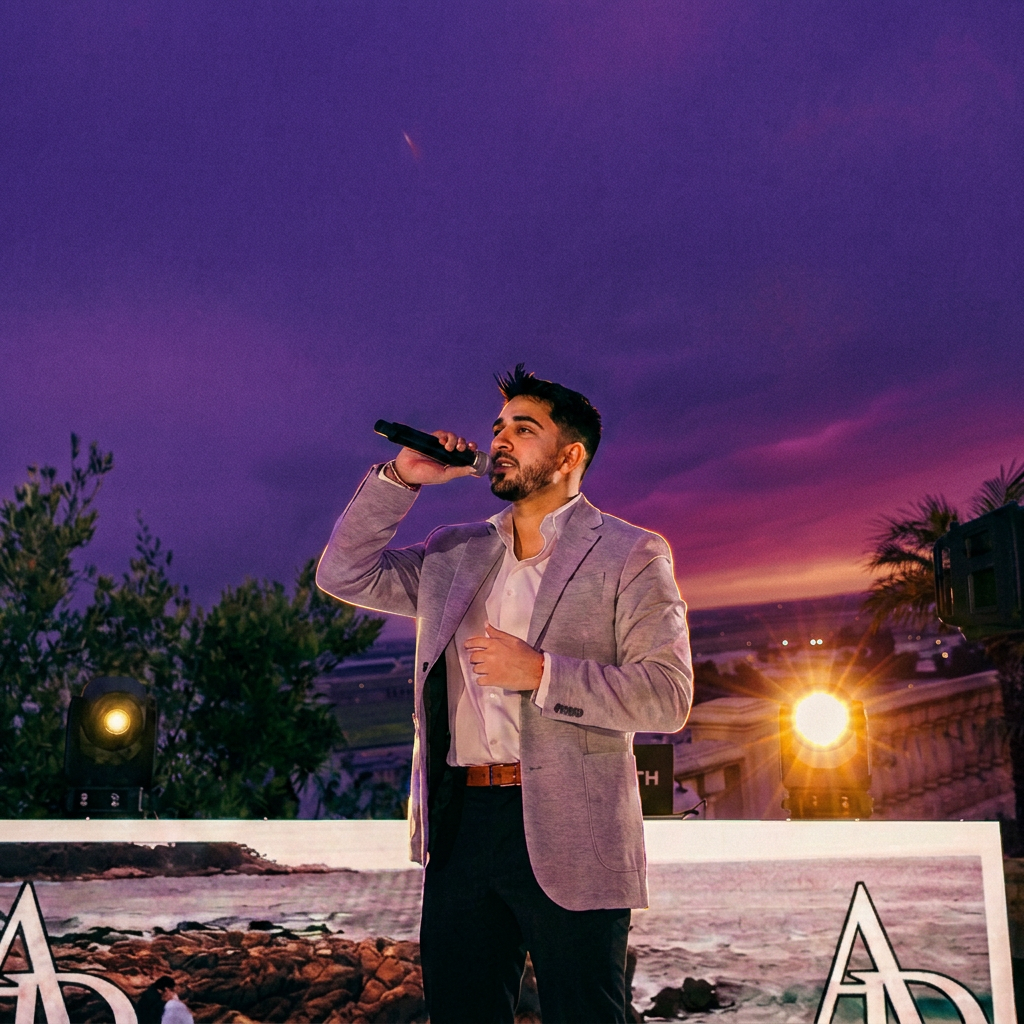 Tuxedo MC hosting a luxury wedding reception