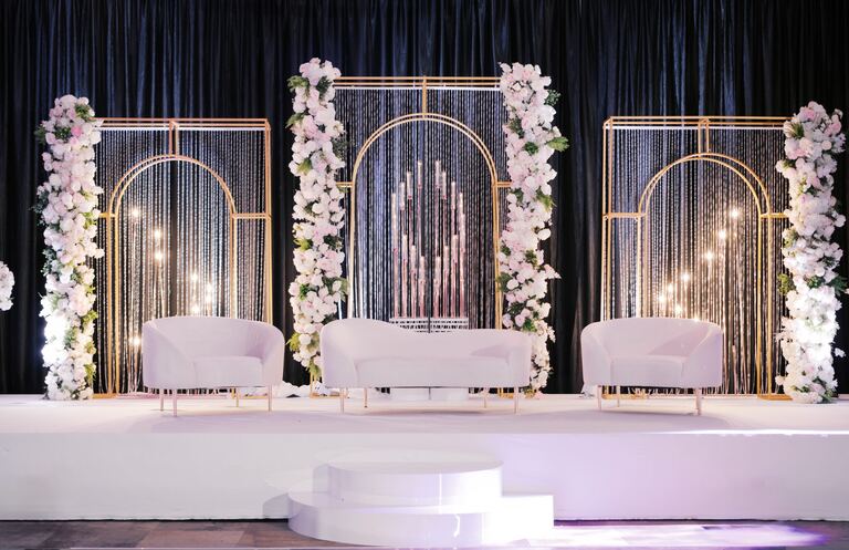 Wedding reception glow